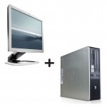 Combo Deal HP dc5800 + HP 17'' Refurbished Grade A (Windows 10 Pro x64,Intel Pentium,4 GB,Intel HD Graphics,DVD-RW,VGA,USB 2.0)